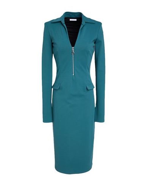 Woman Midi dress Deep teal Size 6 Viscose, Polyamide, Elastane