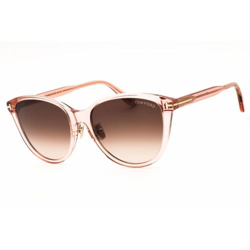 Brown Gradient Oval Ladies Sunglasses FT1055-K 72F 57