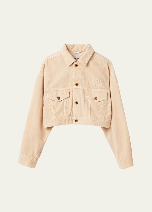 Corduroy Cropped Jacket