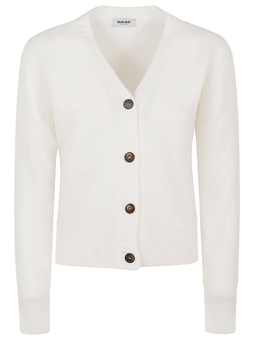 BASE- Wool V-necked Cardigan