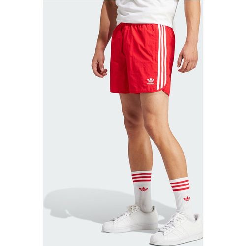 ADIDAS Originals Mens Adicolor Classics Sprinter Shorts - Red Recycled Material - Mediu