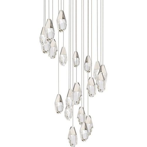 Polished Nickel LED Pendant from the Martini Collection