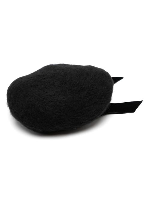 Bow beret - Black