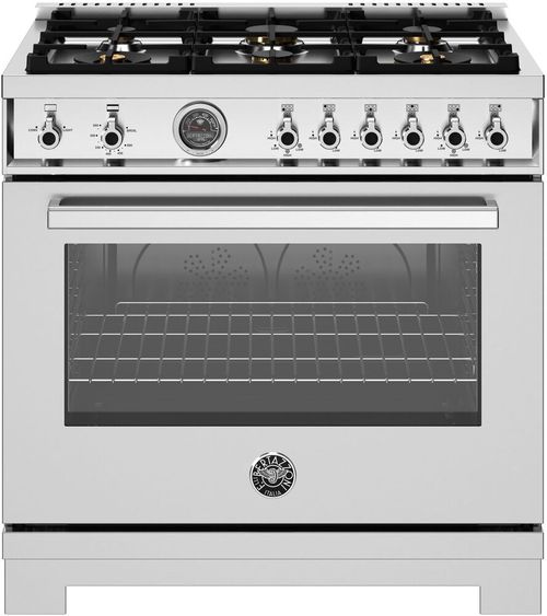 Bertazzoni Professional 36" Natural Gas Range PRO366BCFGMXT