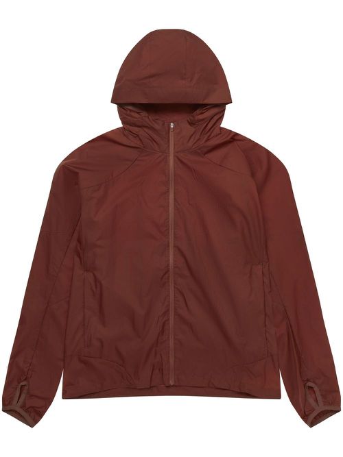 Hooded lightweight jacket - Brown