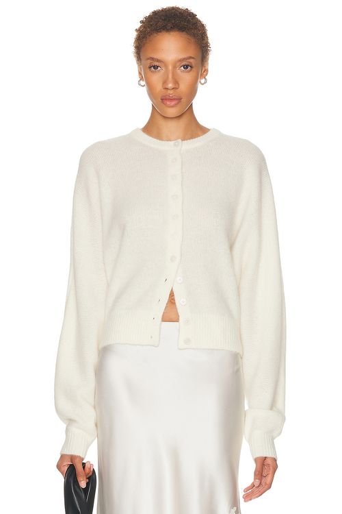 SRG Kristal Dolman Cardigan in Ivory - Ivory. L also in XS