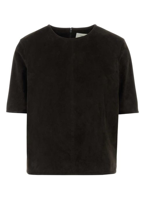 Suede T-Shirt — Brown