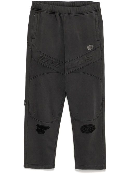 Moonface-logo track pants - Black