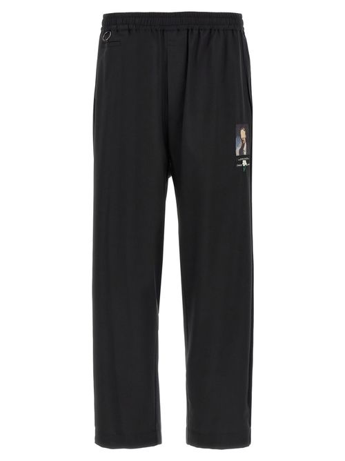 Black Beaded Embroidery Pants