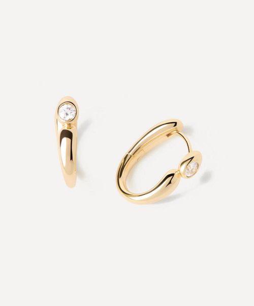 18ct Gold-Plated Becca Hoop Earrings Luxury Gift