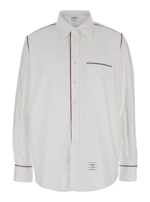 Straight Fit Bd L/s Shirt W/ Gg Framing In Oxford