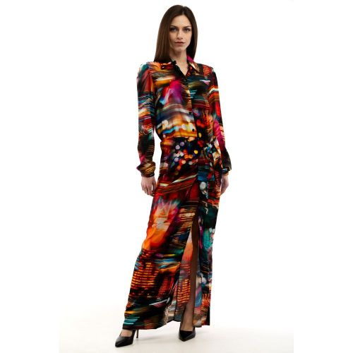 Multicolor Viscose Dress — Multicolor