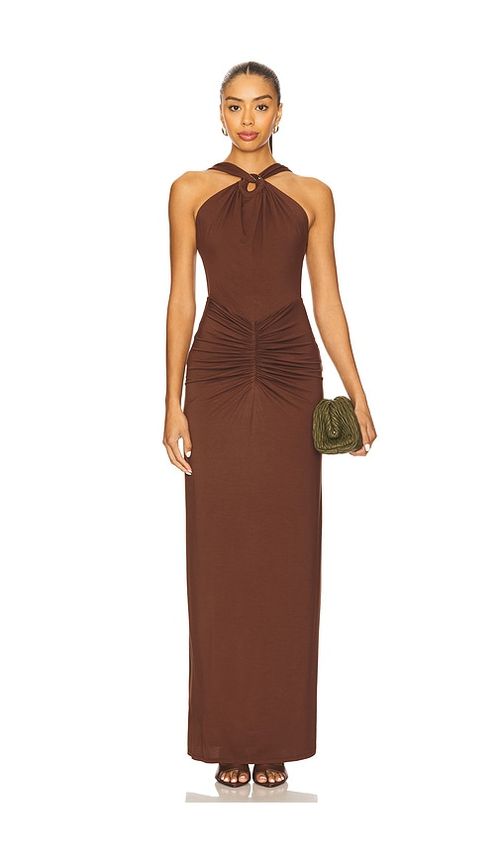House of Harlow 1960 x REVOLVE Brandy Gown in Chocolate. XS. Also in L, M, S