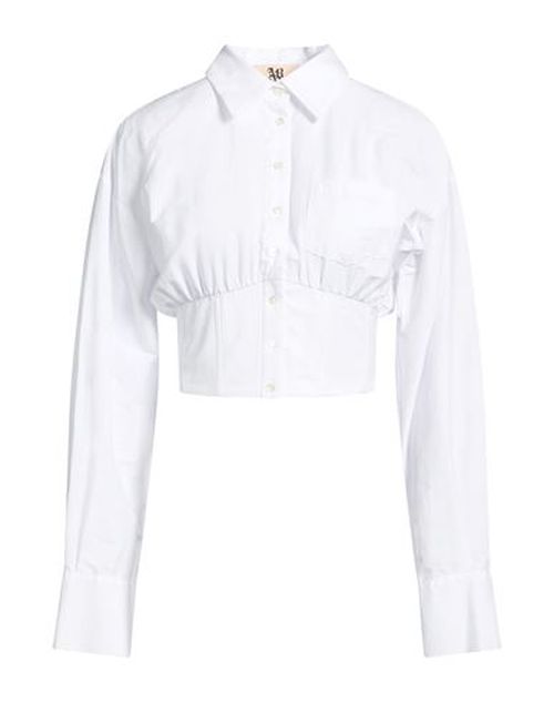Woman Shirt White Size XS Cotton, Polyamide, Elastane