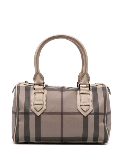 Burberry Pre-Owned 2000-2017 Smoke Check Coated Canvas Chester boston bag - Brown