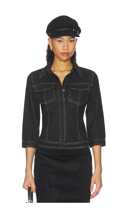 With Jean Olivia Jacket in Blue. M. Also in