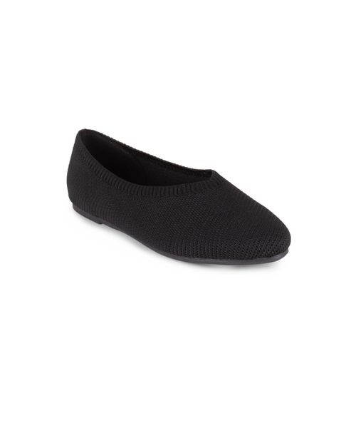 Women's Martinique Knit Slip-On Flats - Black