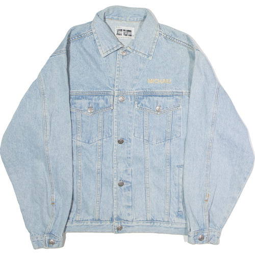 MOST WANTED Darren Motamedy "Michael" Mens Denim Jacket Blue 90s USA