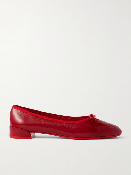 Sweetie Jane Patent-leather Flats - Red