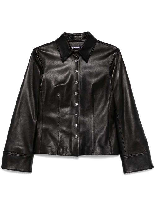 Leather shirt - Black