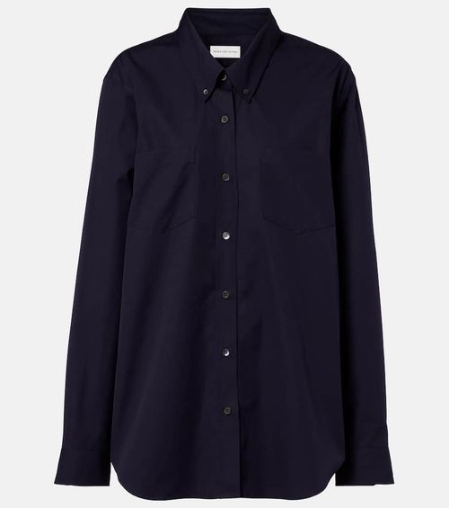 Oversized cotton poplin shirt