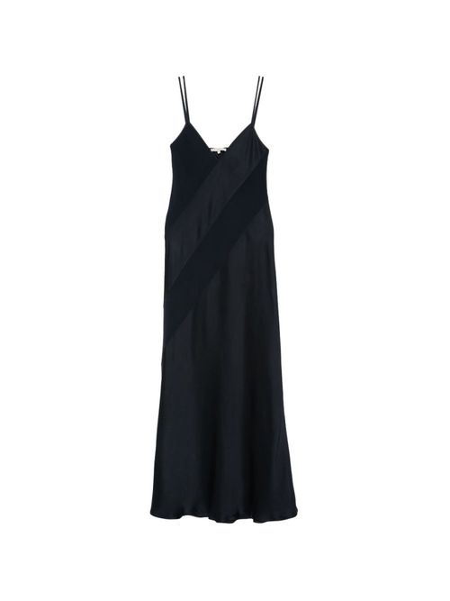 Blue V-Neck Sleeveless Maxi Dress