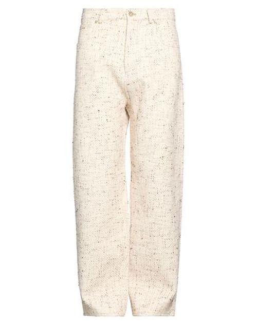Drôle De Monsieur Man Pants Cream Size L Cotton, Polyester, Polyamide