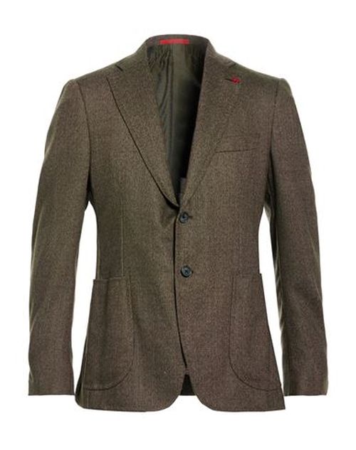 Man Blazer Dark green Size 42 Wool