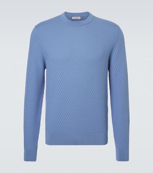 Cotton and silk sweater