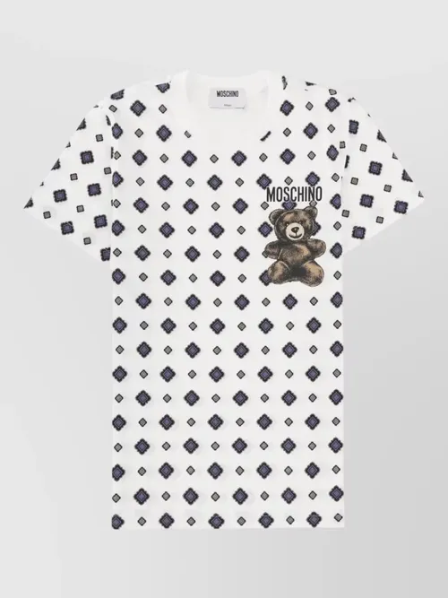 Moschino - graphic crew neck top short sleeve
