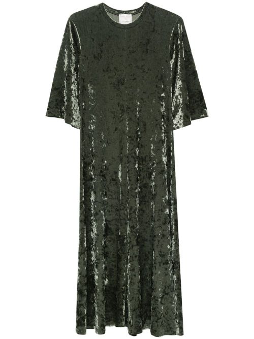 Velvet maxi dress - Green