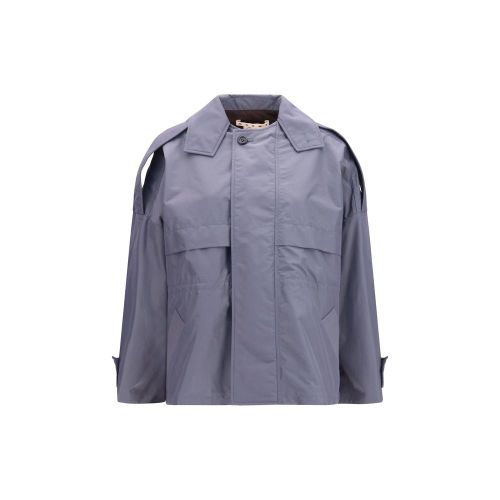 Water-Repellent Nylon-Blend Jacket — Gray