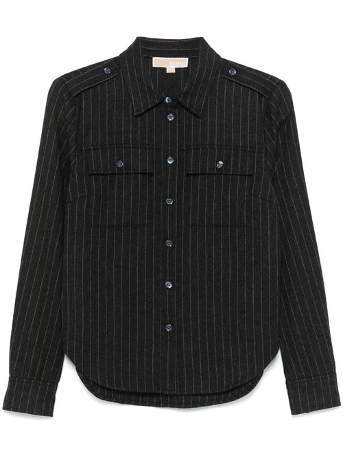 Pinstriped shirt - Grey