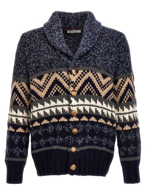 Jaquard Cardigan