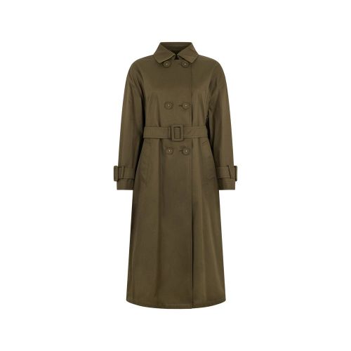 Cotton Trench Coat — Green