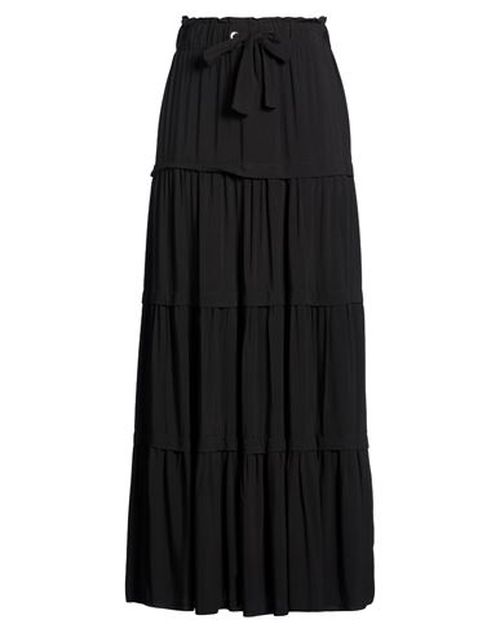 Woman Maxi skirt Black Size 10 Viscose