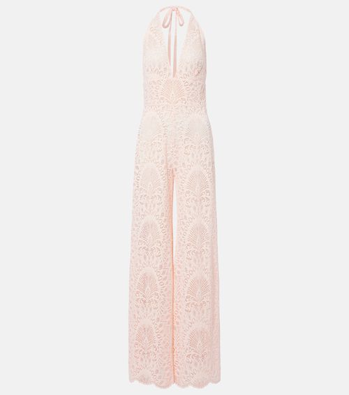 Irena halterneck lace jumpsuit