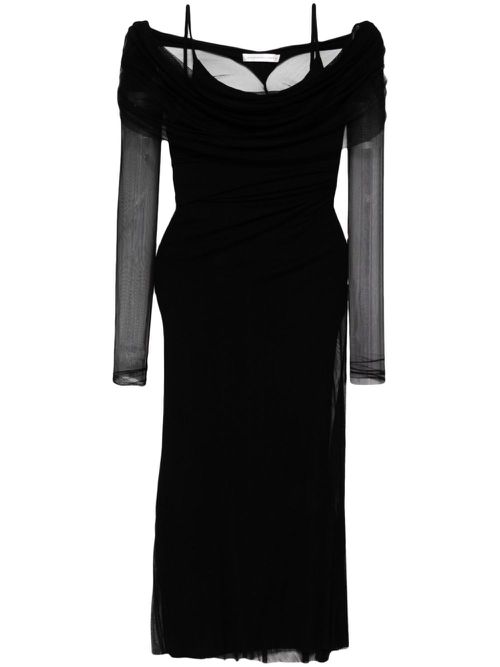 Veiled dress - Black