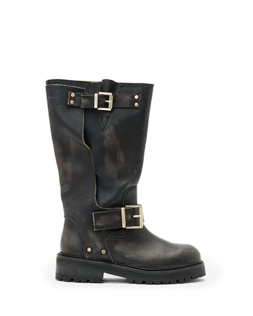 AllSaints Tay Biker Boot W026FA Dark Brown US