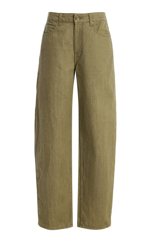 Rider Rigid Low-Rise Bowed-Leg Jeans - Moda Operandi