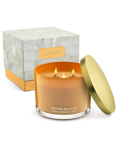 Orange Blossom 3-Wick Home Soy Candle Gift Set