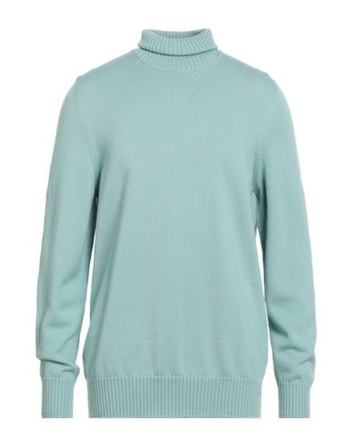 Drumohr Man Turtleneck Light green Size 44 Merino Wool