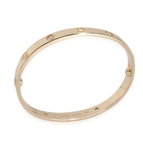 Pre-Owned Yellow Gold Diamond Love Bracelet