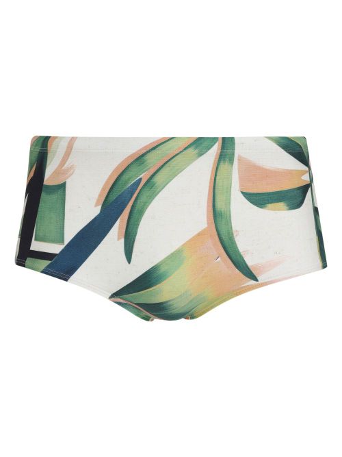 Graphic-print swimming trunks - White