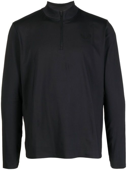 Logo-print lightweight sweatshirt - Black