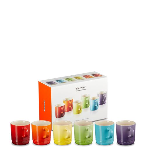 Stoneware Rainbow Mugs