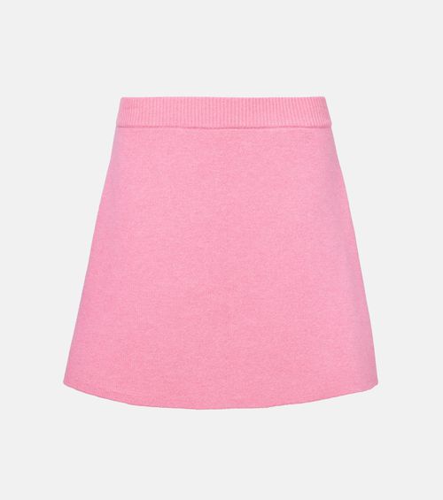 Clare high-rise cashmere miniskirt