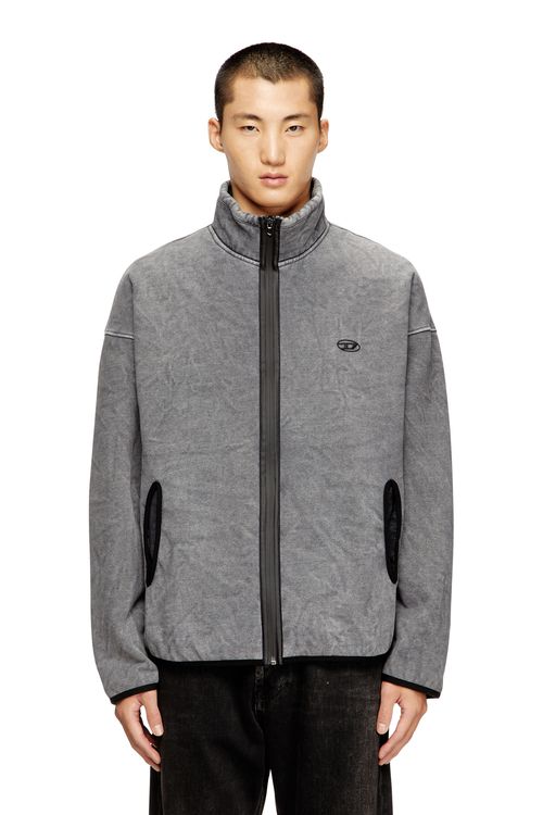 Zip-up sweatshirt with inner lining - Sweaters - Man - Grey