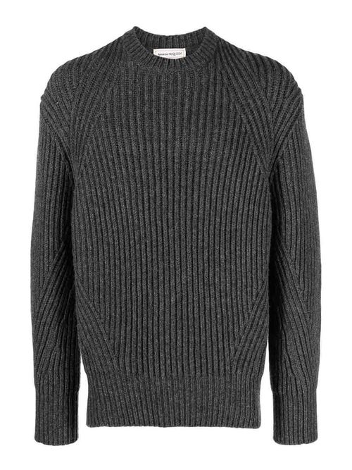 Ribbed-Knit Wool Jumper