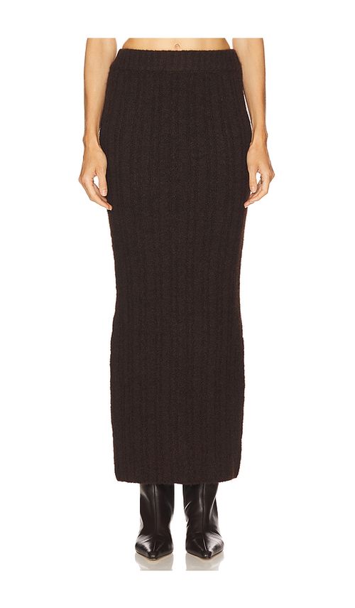 Line & Dot Ophelie Skirt in Chocolate. XS. Also in L